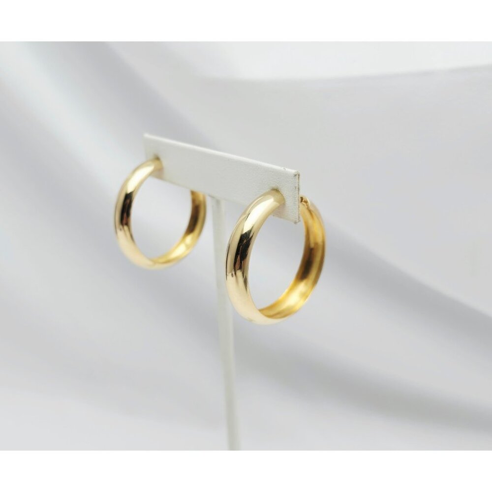 Unique Medium 18k Solid Yellow Gold Designer Poli… - image 8